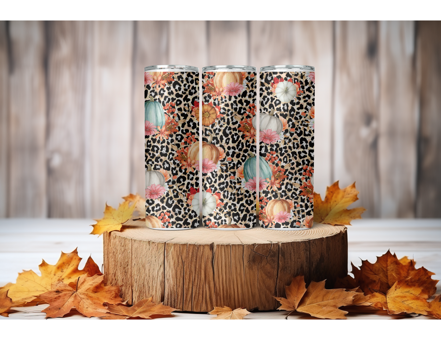 20oz Pumpkin Cheetah Tumbler