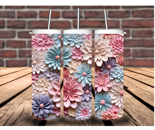 3D Flower Tumbler