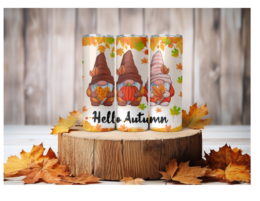 20oz Hello Autumn Gnomes Tumbler