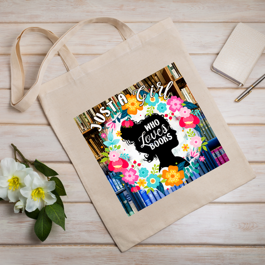 Just a Girl tote bag